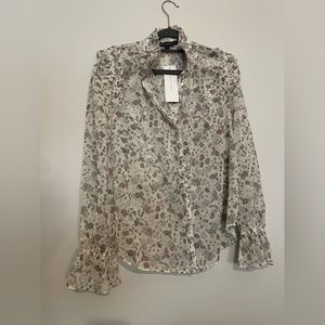 FRENCH CONNECTION ANNAFRIDA FLORAL BUTTONDOWN - SMALL